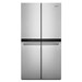 19.2 cu. ft. Counter Depth Four door refrigerator with automatic ice maker in freezer and anti-fingerprint stainless steel - WRQA59CNKZ