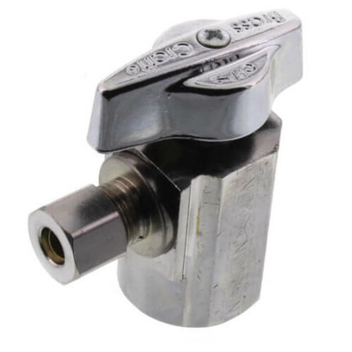 KTR07X C Ang Vlv 1/2 Fip X 1/4 Od Cmp Qtb Angle Stop Valve