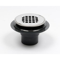 Oatey&#174; PVC Round Low Profile Drain Stainless Steel Snap-In Strainer with Ring ,42202