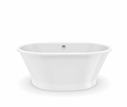 103901-000-002 Brioso 60 in X 42 in Freestanding Bathtub With Center Dra in White ,103901-000-002