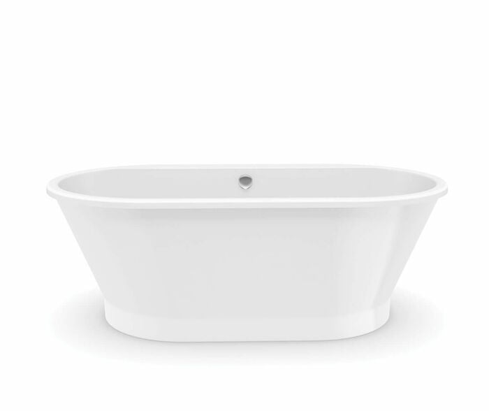 103903-000-002 Brioso 66 in X 36 in Freestanding Bathtub With Center Dra in White 