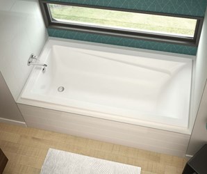 106185-000-001 Maax Exhibit 71.875 In X 42 In Drop-In Bathtub With End Dra In White ,106185-000-001,623163645491