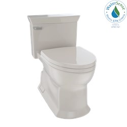 TOTO® Eco Soirée® One Piece Elongated 1.28 GPF Universal Height Skirted Toilet with CEFIONTECT, Bone - MS964214CEFG#03 ,MS964214CEFG#03