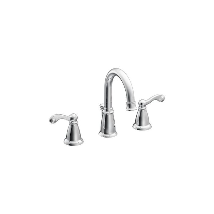 WS84004 Chrome Two-Handle Bathroom Faucet 