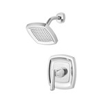 Edgemere&#174; 2.5 gpm/9.5 L/min Shower Trim Kit With Showerhead, Double Ceramic Pressure Balance Cartridge With Lever Handle ,TU018501002