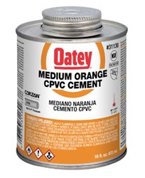 31130 Oatey 16 oz C PVC Medium Orange Cement ,