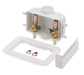 Oatey&#174; Centro II, 1/4 Turn, CPVC – Assembled - Washing Machine Outlet Box – Standard Pack ,