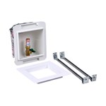 Oatey&#174; Fire Rated, 1/4 Turn, F1807, Hammer, Low Lead, Ice Maker Outlet Box - Standard Pack ,