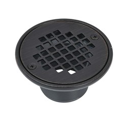Oatey&#174; PVC Round Barrel Only Oil Rubbed Bronze Screw-In Strainer with Ring ,038753422855