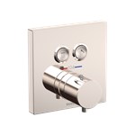 TOTO® Square Thermostatic Mixing Valve with 2-Function Shower Trim, Polished Nickel - TBV02406U#PN ,TBV02406U#PN