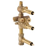 DXV 3-Handle Thermostatic Rough Valve with 2-Way Diverter Non-Shared Functions ,
