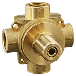 3-Way In-Wall Diverter Rough-In Valve With 3 Discrete Functions ,R433