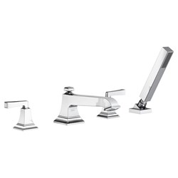 Town Square&#174; S Bathub Faucet With Lever Handles and Personal Shower for Flash&#174; Rough-in Valve ,T455.901.002,T455901002