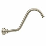 Brushed Nickel  14&quot; shower arm ,