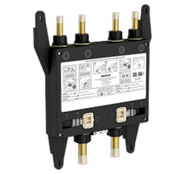 4-outlet thermostatic digital shower valve ,