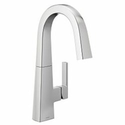 Chrome one-handle bar faucet ,