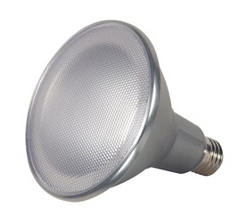 S9445 Satco PAR38 LED 1200 Lumens 2700K E26 Medium Base Silver Light Bulb ,