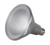S9445 Satco PAR38 LED 1200 Lumens 2700K E26 Medium Base Silver Light Bulb ,