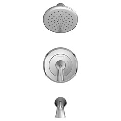 Fluent&#174; 1.8 gpm/6.8 L/min Tub and Shower Trim Kit With Water-Saving Showerhead, Double Ceramic Pressure Balance Cartridge With Lever Handle ,012611275906,TU186508002,T186508002