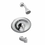 Chrome Posi-Temp(R) tub/shower ,