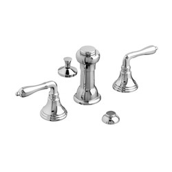 Ashbee Bidet Faucet With Lever Handles in Polished Chrome ,