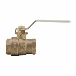 1/2 In Lead Free 2-Piece Full Port Ball Valve with Threaded End Connections,  Chrome Plated Brass Ball ,