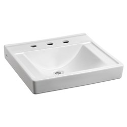 Decorum&#174; Wall-Hung EverClean&#174; Sink Less Overflow With 8-Inch Centerset ,