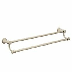 Brushed nickel 24&quot; double towel bar ,