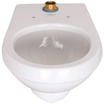Z5615BWLAM WALL MOUNTED TOP SPUD VITREOUS CHINA BOWL W/ANTI MICROBIAL COATING ,Z5615BWLAM,670240793088