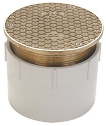 CO2450-PV3 ABS Adjustable Floor Cleanout 3 in Round Nickel Cover ,CO2450-PV3,CO2450PV3,ZCOM