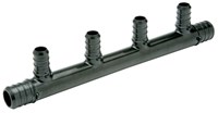 QPM443-4 Polymer Multi-Port Tee-(1) 3/4 in PEX Crimp Inlet and Outlet w/ (4) 1/2 in PEX Crimp Outlets ,QPM443-4